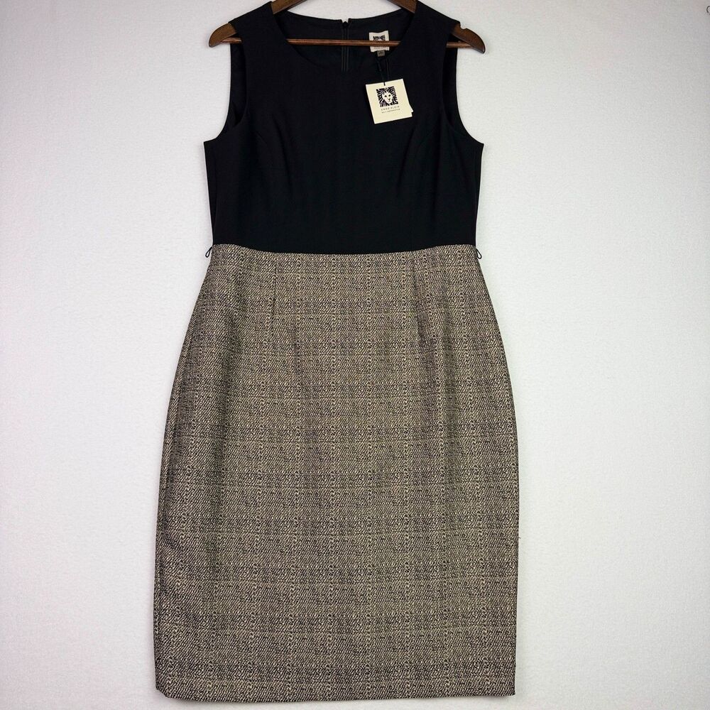 NWT Anne Klein Colorblock Sheath Dress 8